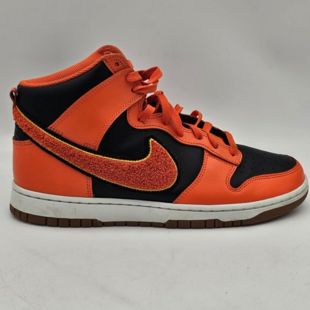Nike‎ Dunk High Retro University Black/Safety Orange DR8805 002 Men's 9.5